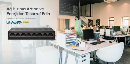 TP-Link LS1008G 8-Port 10/100/1000Mbps GİGABİT PLASTİK KASA YÖNETİLEMEZ SWITCH - Switch ürünleri tekmarshop.com'da